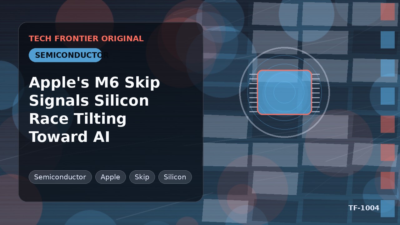 AppleのM6スキップはシリコン競争がAIに傾斜するシグナル