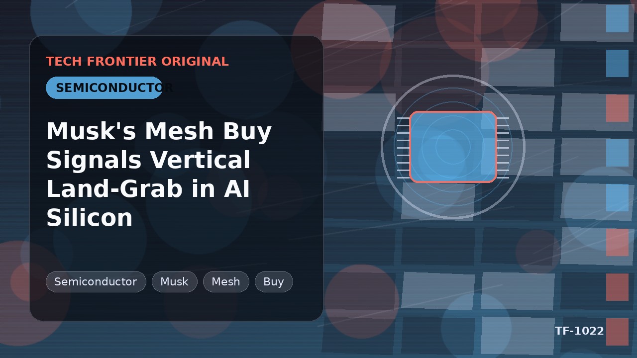 MuskのMesh買収、AI半導体における垂直統合争奪戦の兆し