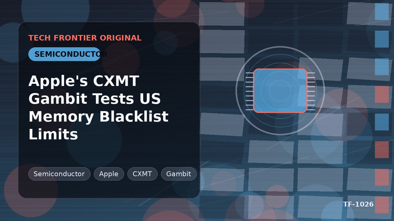 AppleのCXMT賭博が米国メモリブラックリストの限界を試す