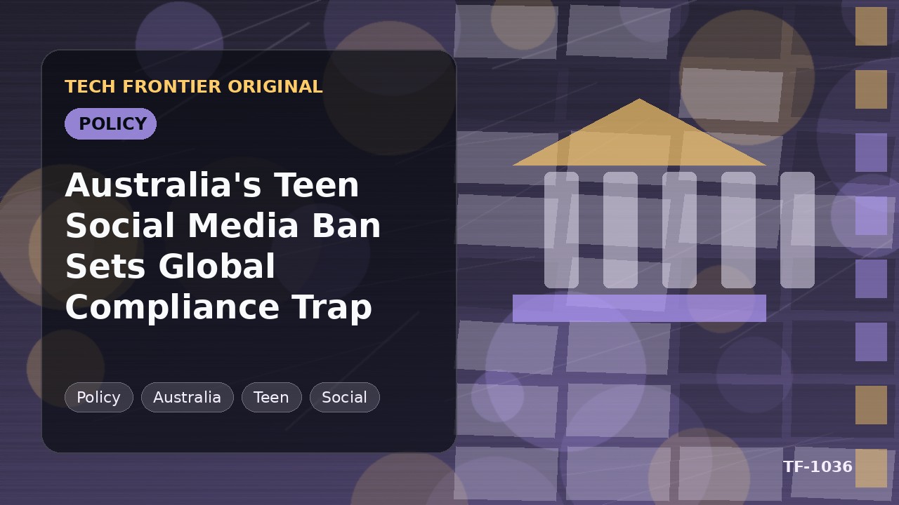 オーストラリアの10代向けSNS禁止令、世界的なコンプライアンスの罠を仕掛ける