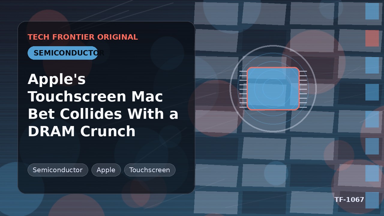 Appleのタッチスクリーン搭載Mac戦略がDRAM不足と衝突
