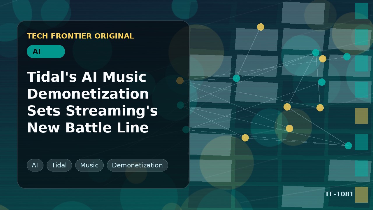 TidalのAI音楽収益化停止、ストリーミング業界の新たな戦線を画定