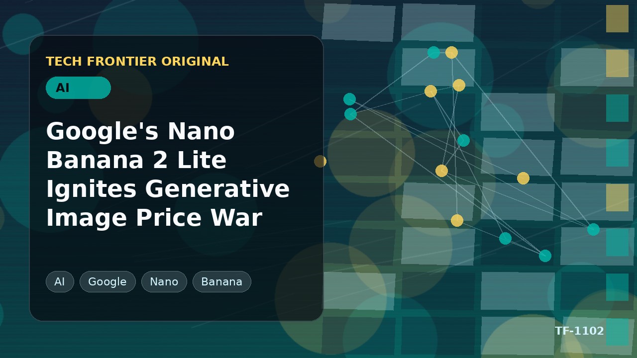 GoogleのNano Banana 2 Liteが生成画像の価格戦争に火をつける