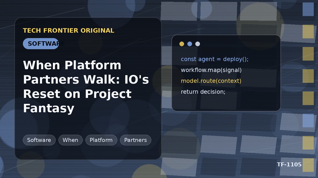 プラットフォームパートナーが撤退するとき：IOのProject Fantasyリセット