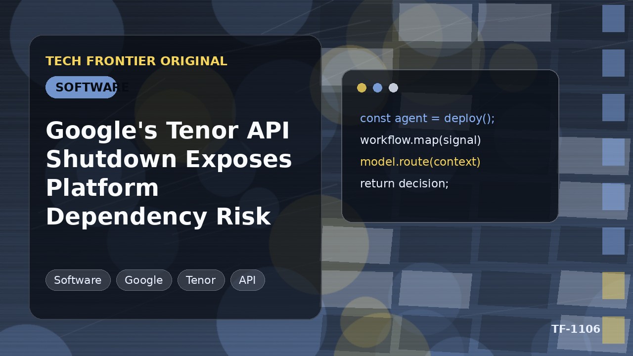 GoogleのTenor API終了がプラットフォーム依存リスクを露呈