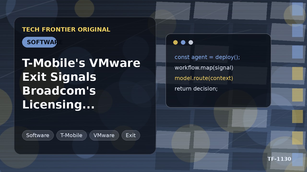 T-MobileのVMware離脱がBroadcomのライセンス戦略の清算を示唆