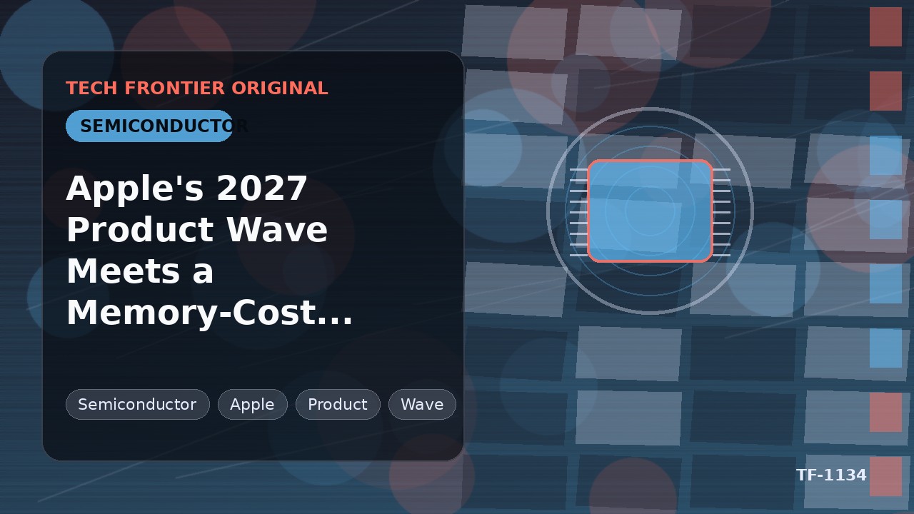Appleの2027年製品攻勢、メモリコスト危機に直面
