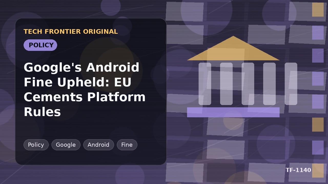 GoogleのAndroid制裁金が支持される：EUがプラットフォーム規制の基盤を確立