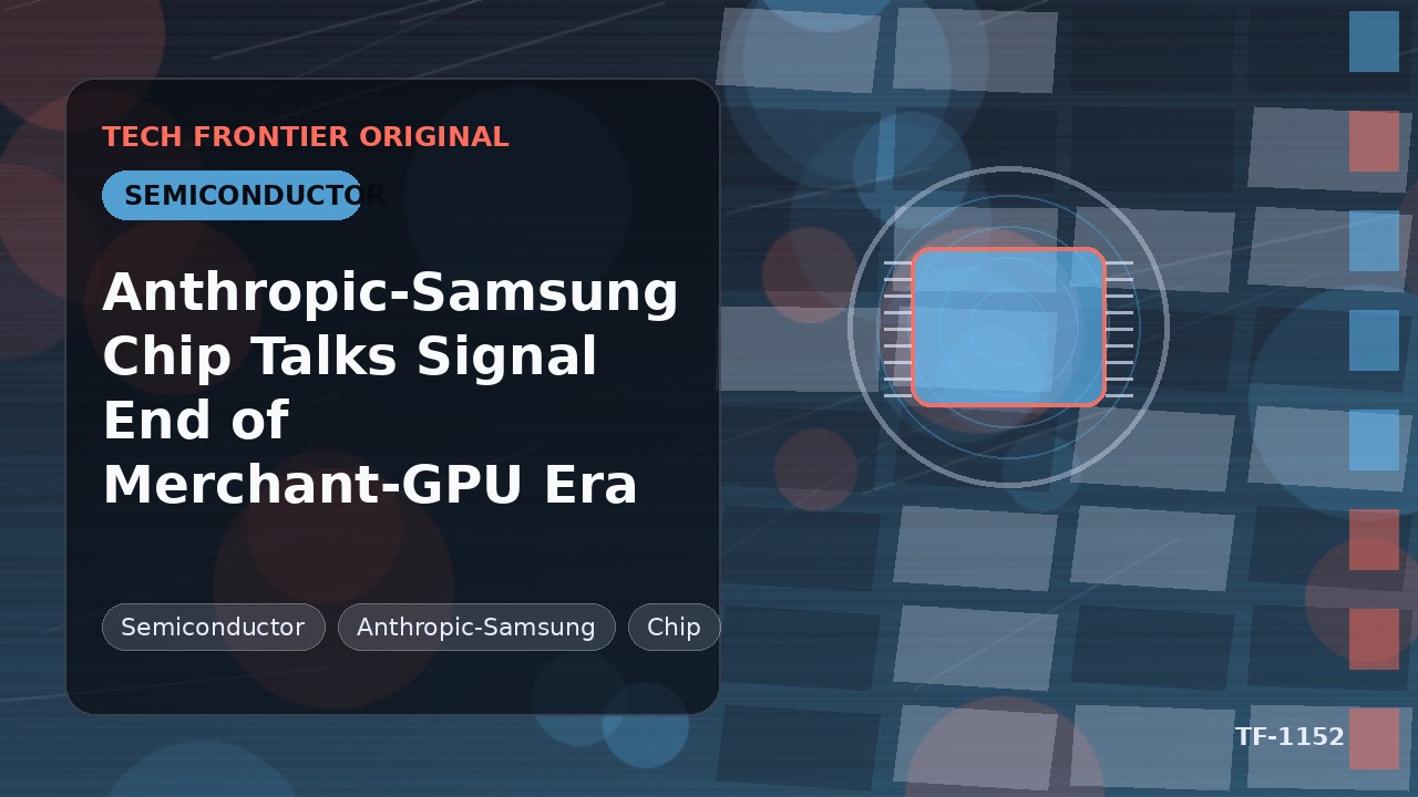 Anthropic-Samsung チップ交渉は汎用GPU時代の終焉を示唆