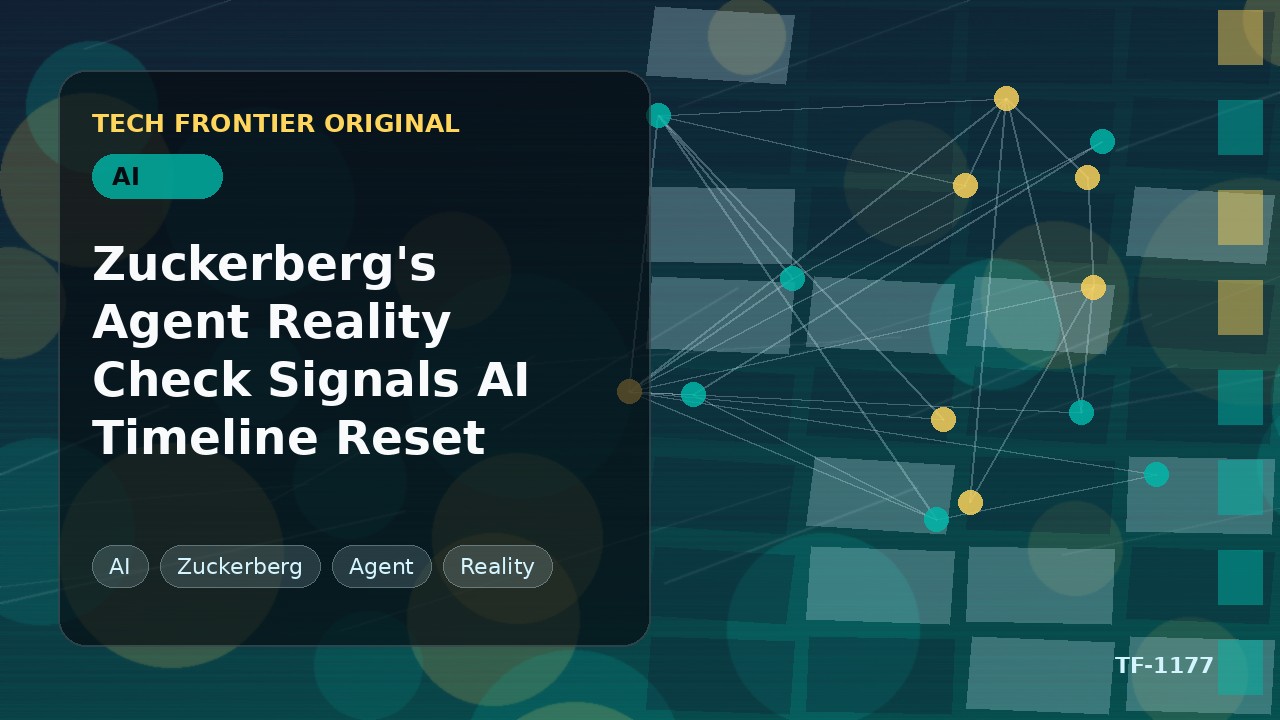 Zuckerbergのエージェント現実認識がAIタイムラインの見直しを示唆