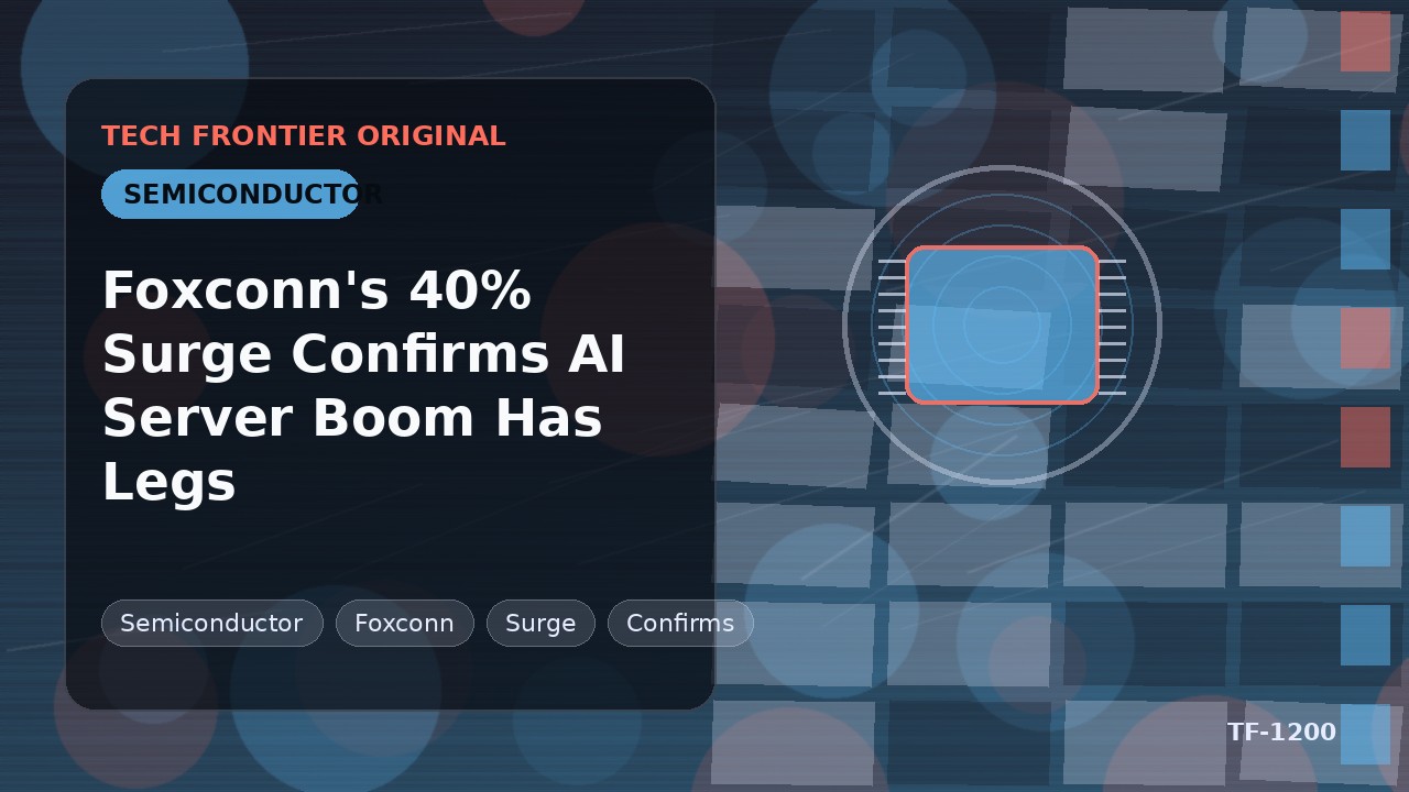 Foxconnの40%急伸がAIサーバーブームの持続性を裏付け