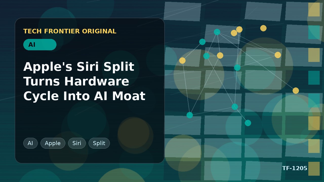 AppleのSiri分断がハードウェアサイクルをAIの堀に変える