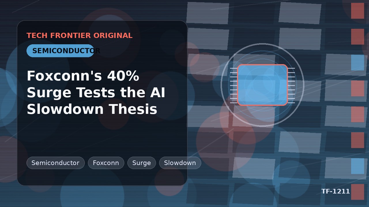 Foxconnの40%急騰がAI減速論を試す