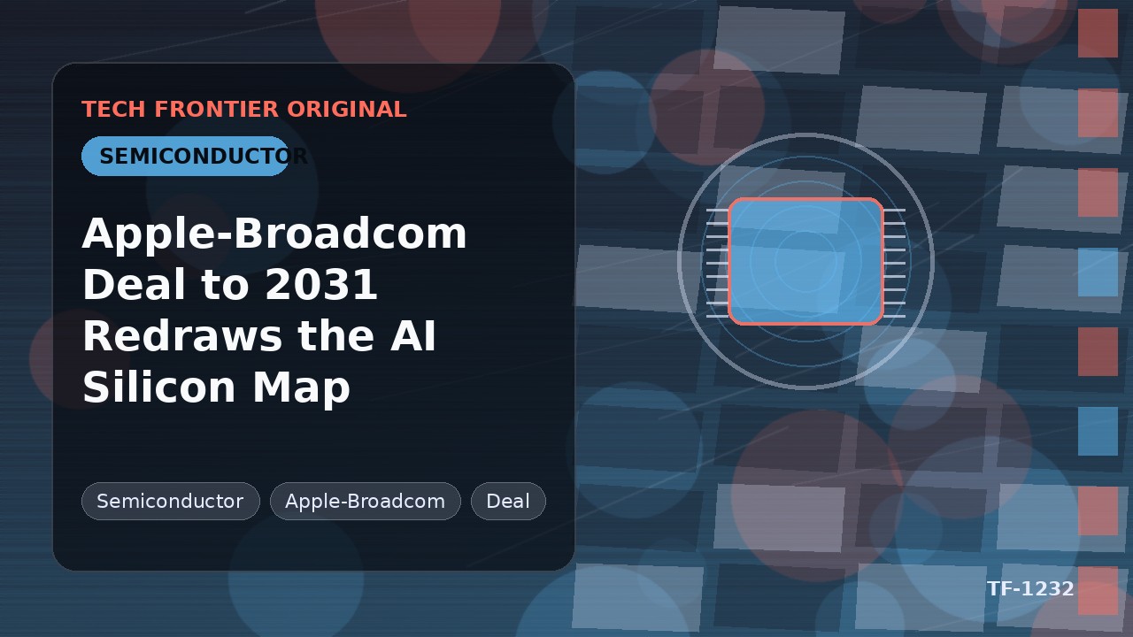 Apple-Broadcom、2031年までの契約でAIシリコンマップを書き換え