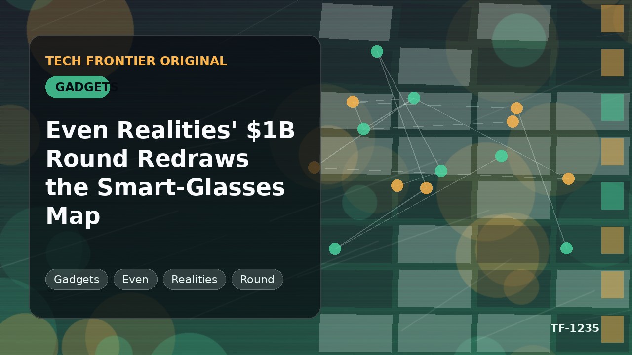 Even Realitiesの10億ドル調達でスマートグラス市場の勢力図が塗り替わる