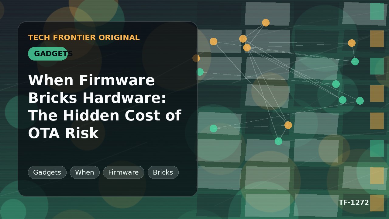 ファームウェアがハードウェアを破壊するとき:OTAリスクの隠れたコスト