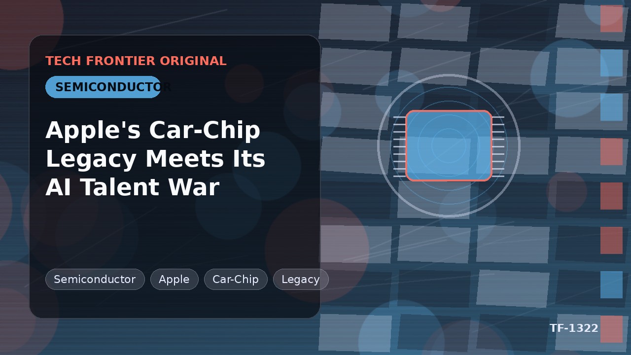 Appleの自動車チップの遺産がAI人材争奪戦と交錯