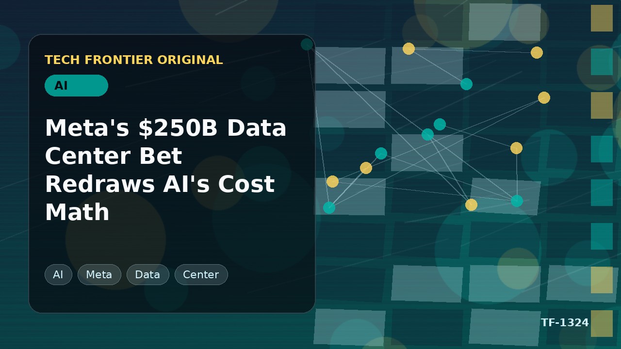 Metaの2500億ドルのデータセンター投資がAIのコスト構造を書き換える