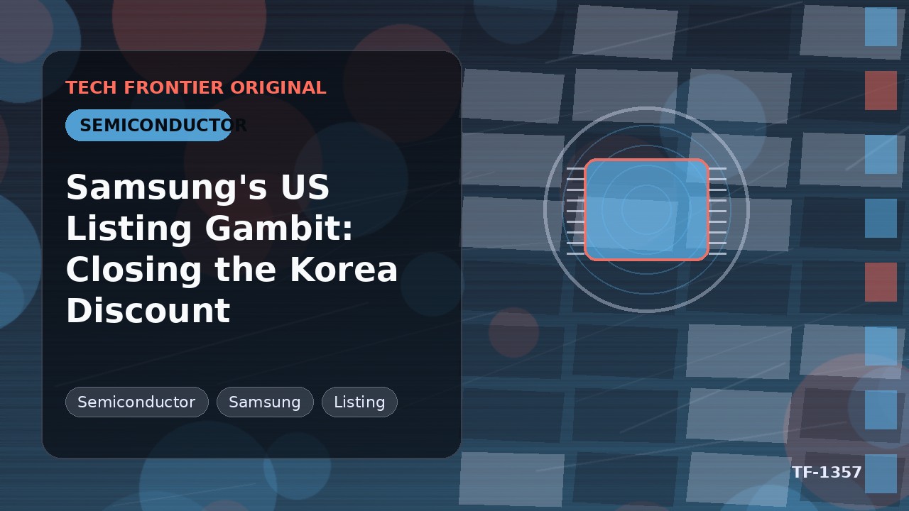 Samsungの米国上場戦略:コリアディスカウント解消への賭け