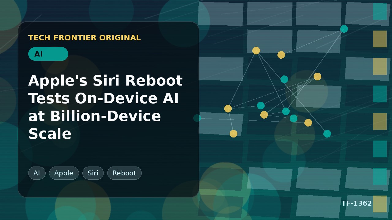 Appleの Siri 刷新が10億台規模でデバイス上 AI をテスト