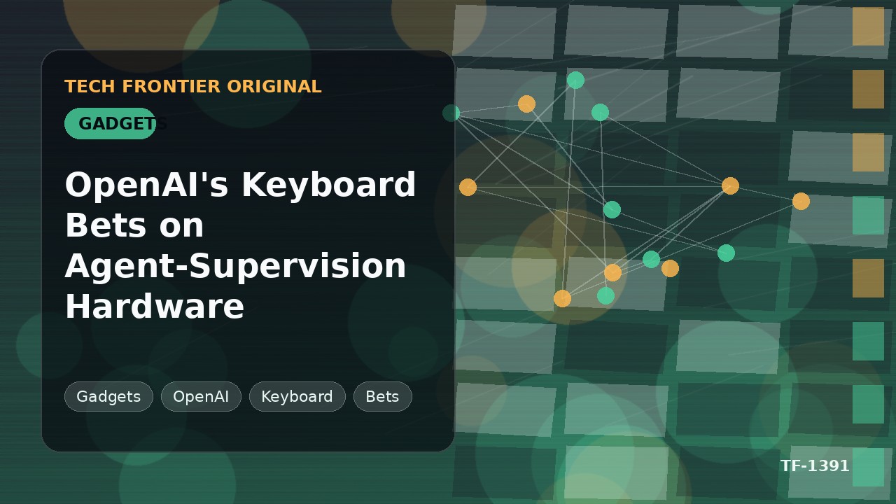 OpenAIのキーボードがエージェント監視ハードウェアに賭ける