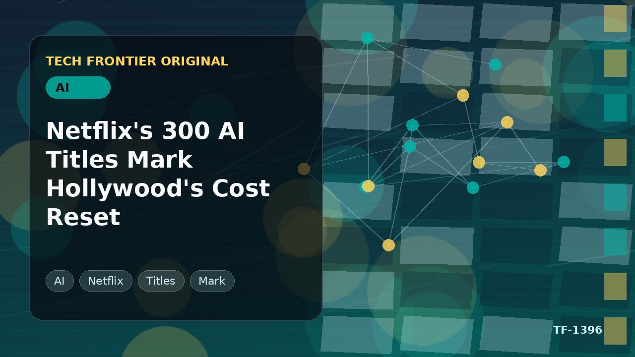 Netflixの300本のAIタイトルがハリウッドのコスト再編を示す