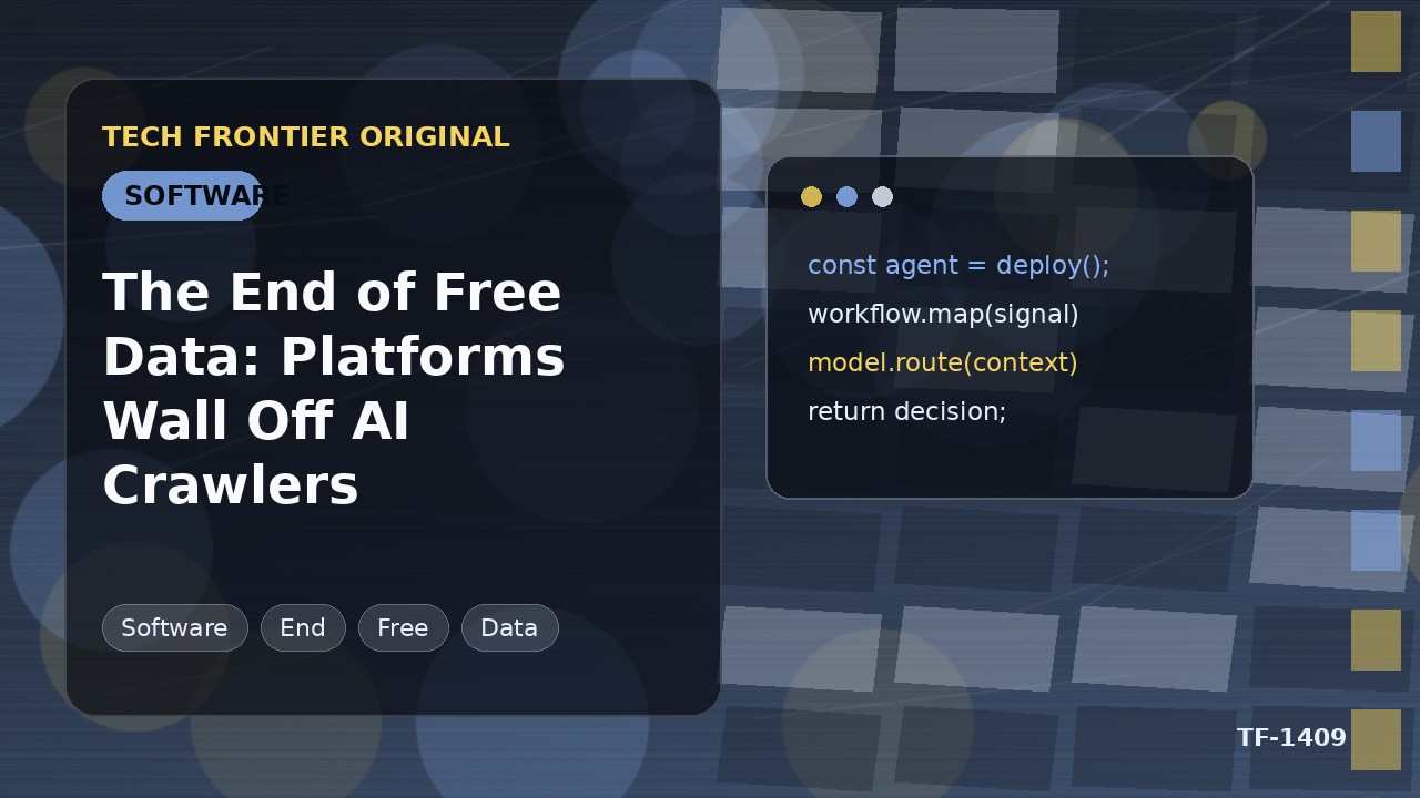 無料データの終焉：プラットフォームがAIクローラーを遮断