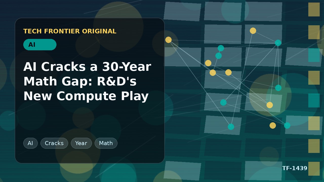 AIが30年の数学的ギャップを解決:R&Dにおける新たなコンピュート戦略