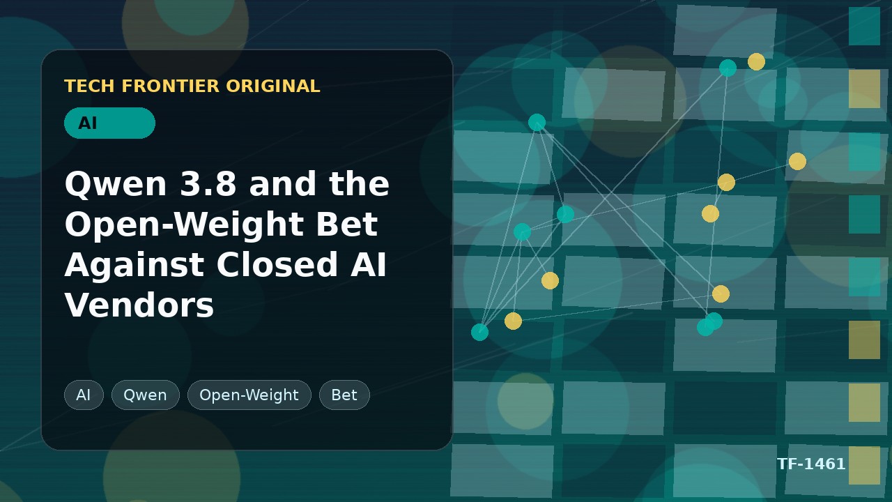 Qwen 3.8とクローズドAIベンダーに対するオープンウェイトの賭け