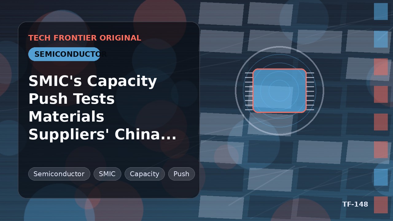 SMICの能力増強が材料サプライヤーの中国賭けを試す
