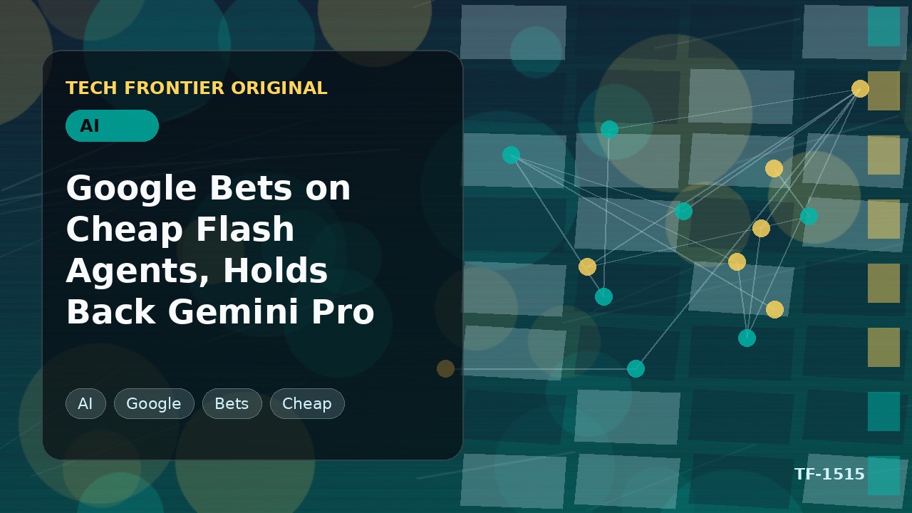 Googleは安価なFlashエージェントに賭け、Gemini Proは温存