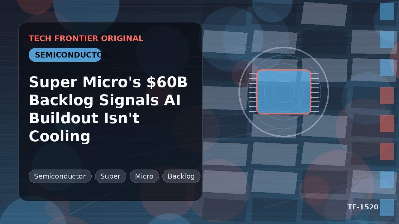 Super Microの600億ドルのバックログはAI構築の冷え込みがないことを示す