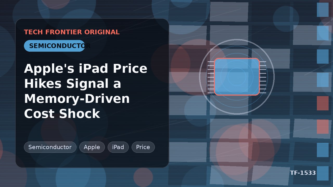 AppleのiPad値上げはメモリ主導のコスト・ショックを示唆