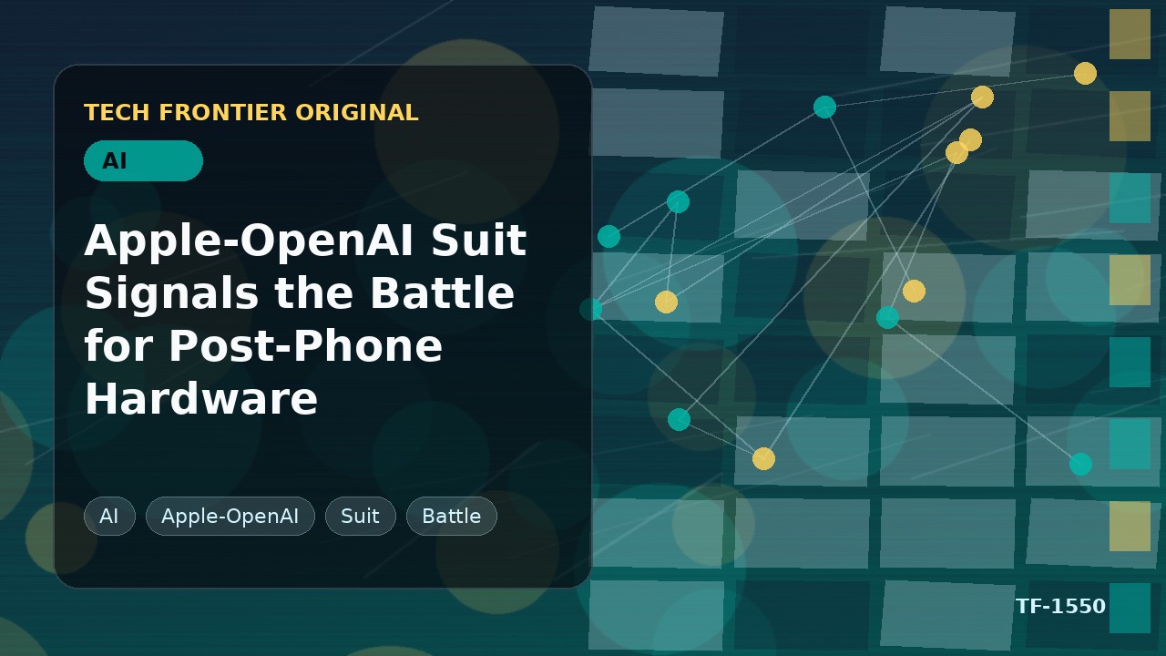 Apple-OpenAI訴訟が示すポストスマートフォン時代のハードウェア覇権争い