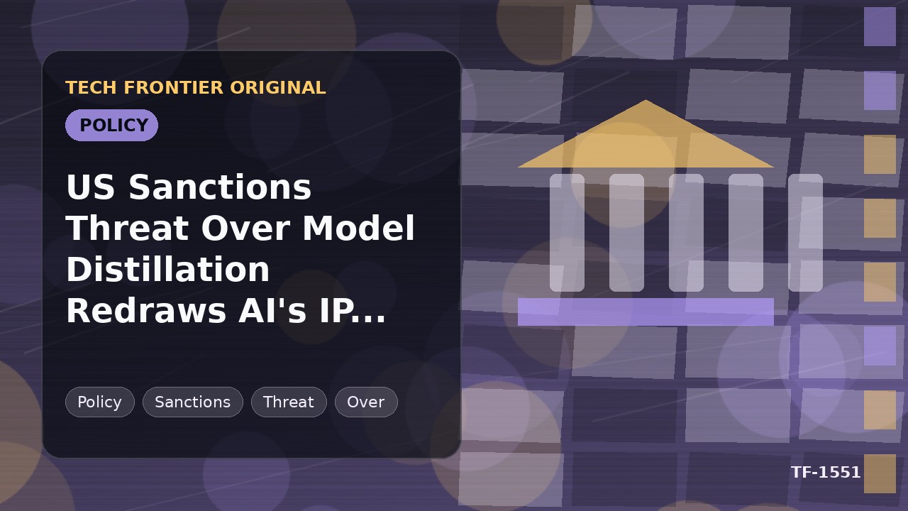 モデル蒸留を巡る米国の制裁脅威がAIの知財地図を書き換える