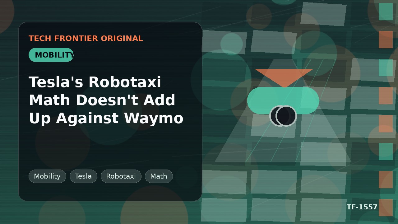 Teslaのロボタクシー計算はWaymoに対抗できず