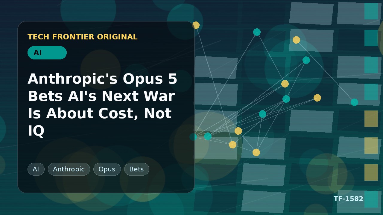 AnthropicのOpus 5、AI次世代競争の焦点はIQではなくコストと賭ける