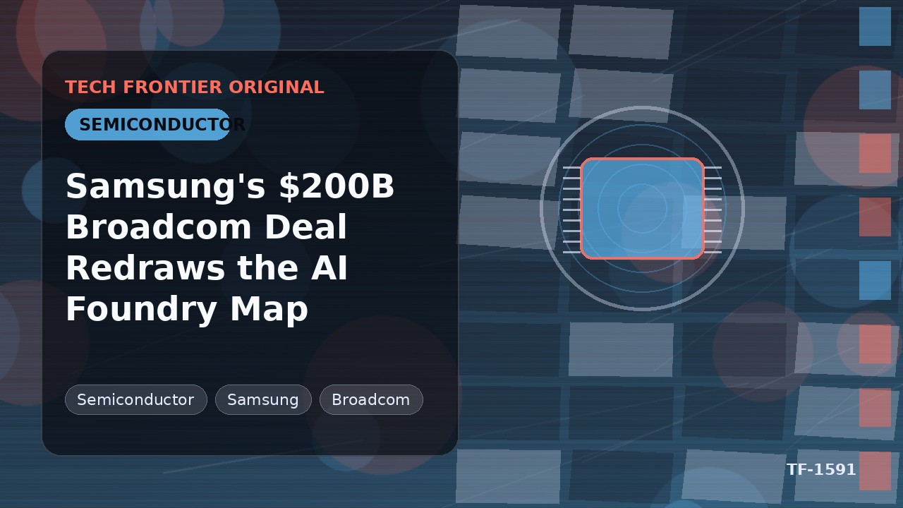 Samsungの2,000億ドルBroadcom契約がAIファウンドリー勢力図を塗り替える