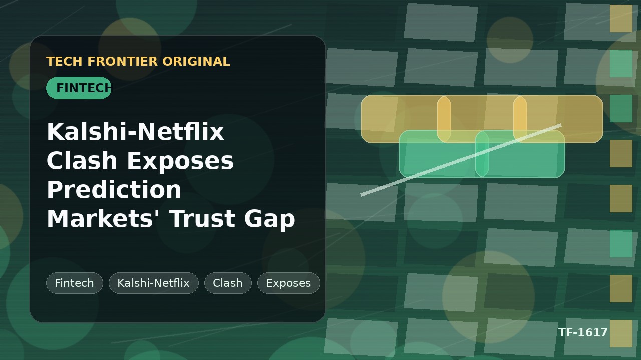 Kalshi-Netflix衝突が予測市場の信頼ギャップを露呈