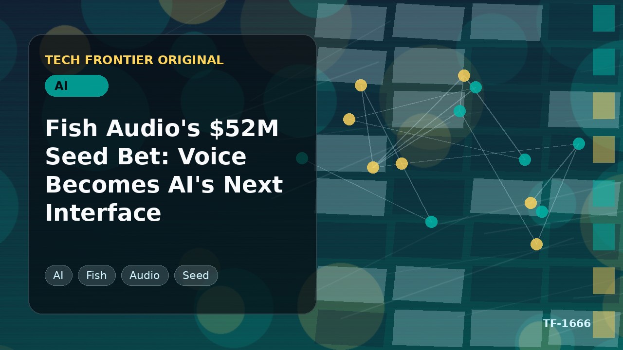 Fish Audioの5200万ドルシード調達:音声がAIの次なるインターフェースに