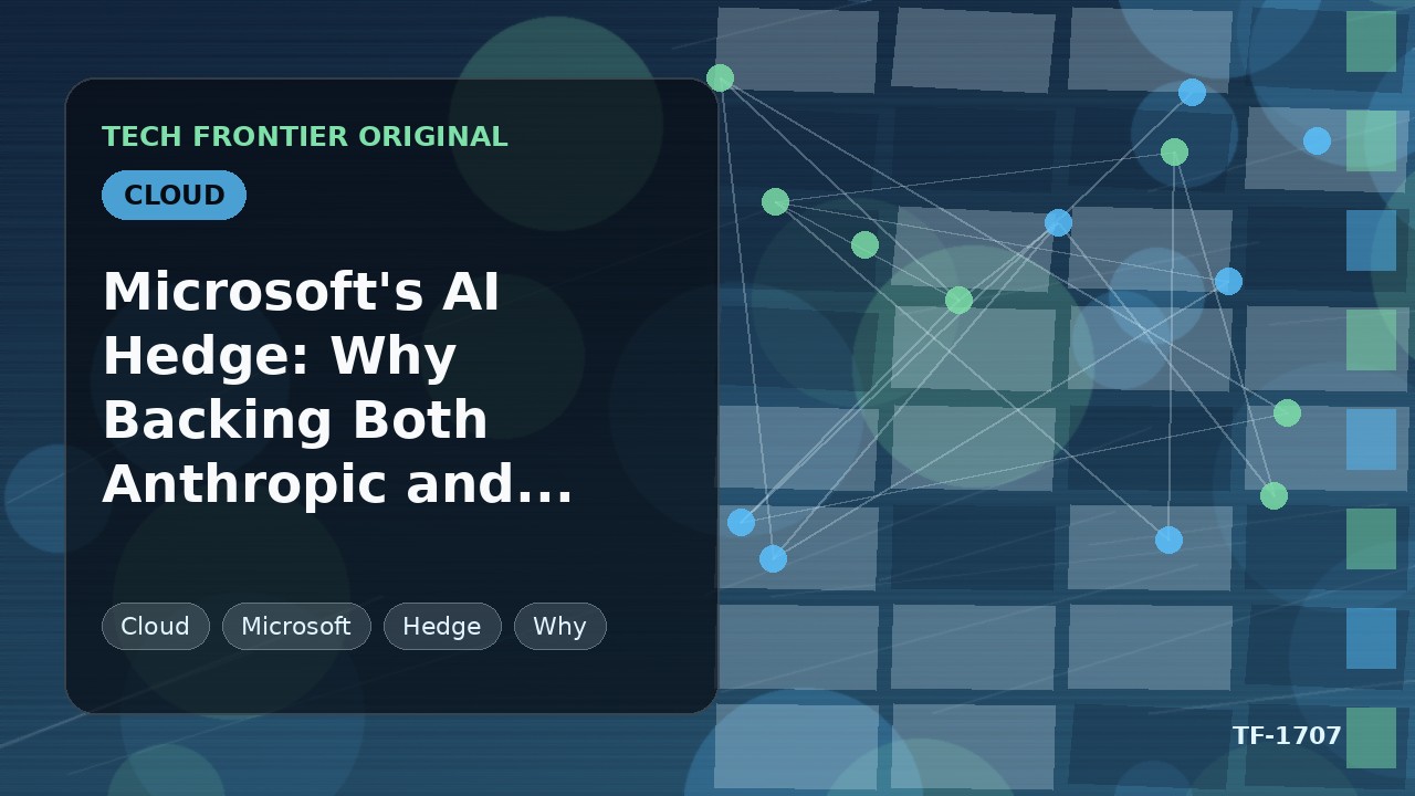 Microsoftの AI ヘッジ戦略:AnthropicとOpenAI両社への出資が報われる理由