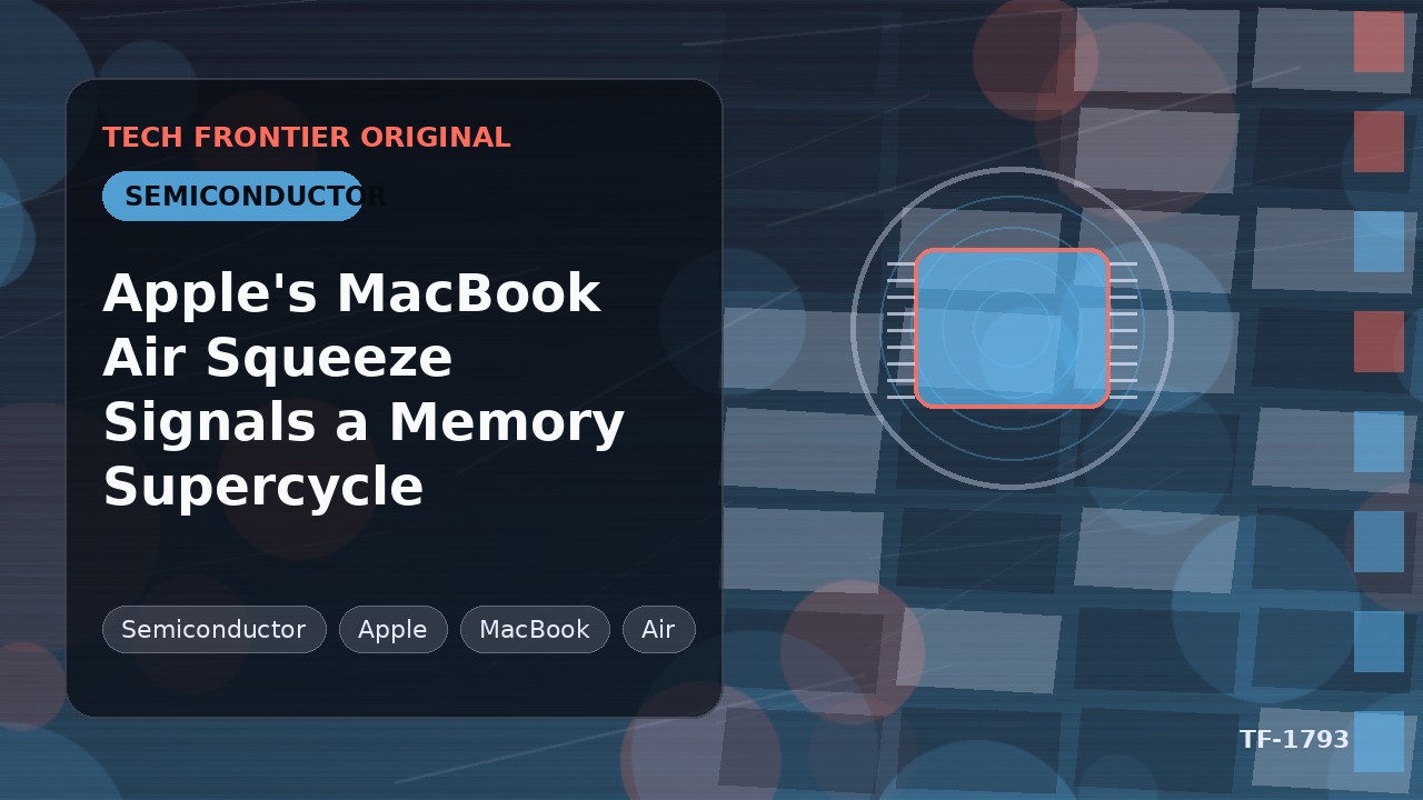 AppleのMacBook Air供給逼迫がメモリスーパーサイクルの到来を示唆