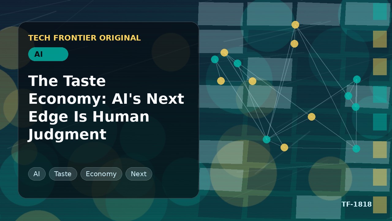 テイストエコノミー：AIの次なる優位性は人間の判断力