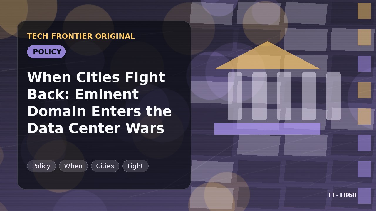 都市が反撃する時:データセンター戦争に収用権が参入