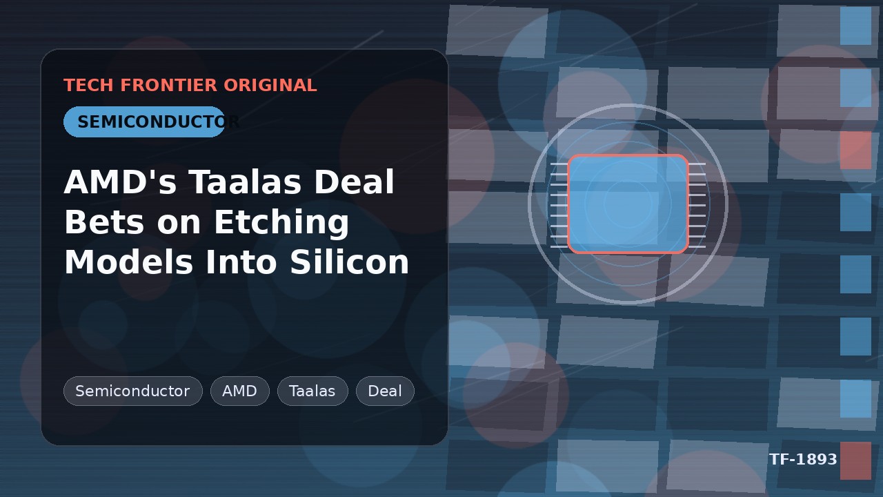 AMDのTaalas買収、モデルをシリコンにエッチングする戦略に賭ける