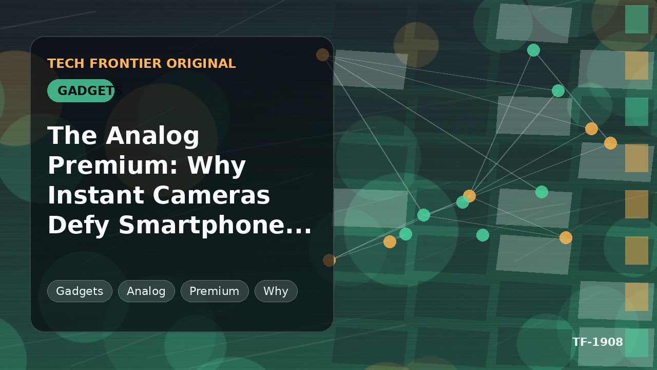アナログ・プレミアム:インスタントカメラがスマートフォンの論理に逆らう理由