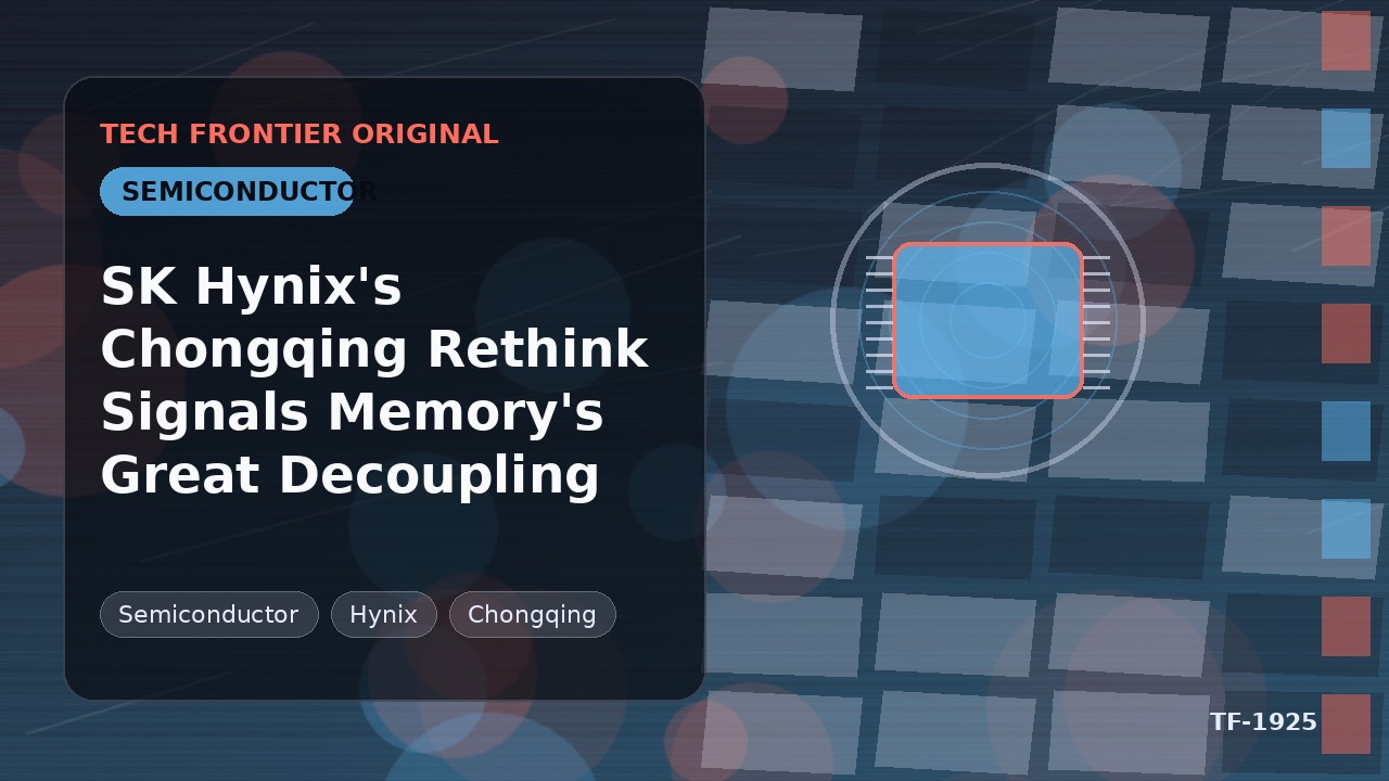 SK HynixのChongqing再考はメモリ産業の大分断を示唆