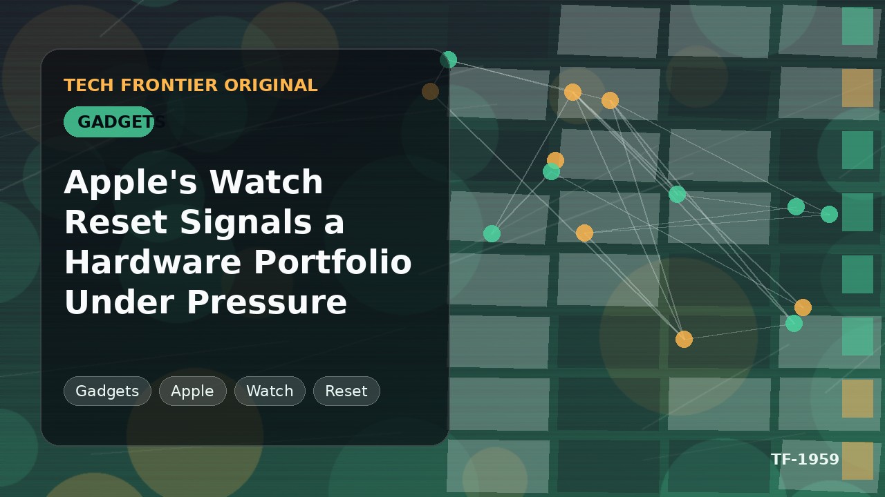 Apple Watchの刷新は圧力下にあるハードウェアポートフォリオを示唆