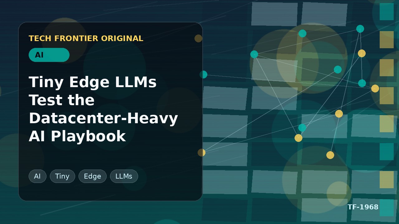 Tiny Edge LLMs Test the Datacenter-Heavy AI Playbook