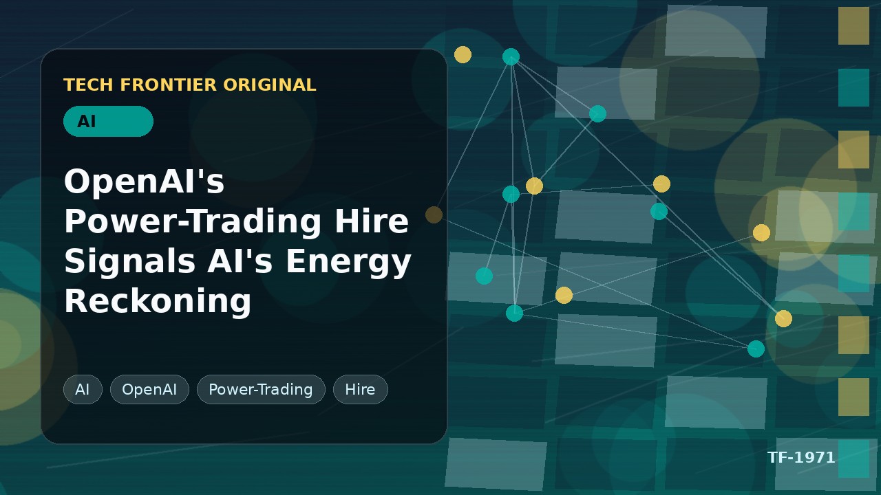 OpenAI's Power-Trading Hire Signals AI's Energy Reckoning